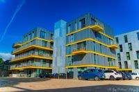 Modern appartementencomplex Staal in Deventer, met stijlvolle architectuur en uitnodigende buitenruimtes voor een aangename woonervaring.