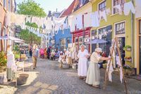 Evenementenfotograaf N-Joy Pictures legt de middeleeuwse sfeer vast tijdens Hanzedag Doesburg 2023 in de Achterhoek.