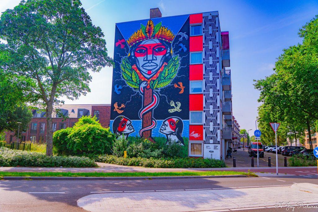 Street Art Fotografie 12 Street Art Den Bosch: Flat Oude Vlijmenseweg barst los! Ontdek de kleurrijke transformatie. Klik hier & contact!