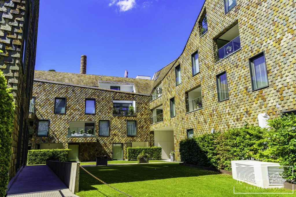 Charmante woningen Brouwerij De Gouden Boom, Brugge. Zie hoe N-Joy Pictures architectuur vangt. Jouw project hier? Neem contact op!