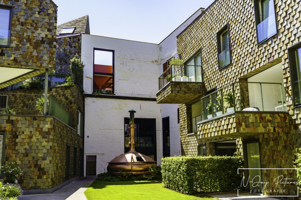 Charmante woningen Brouwerij De Gouden Boom, Brugge. Zie hoe N-Joy Pictures architectuur vangt. Jouw project hier? Neem contact op!