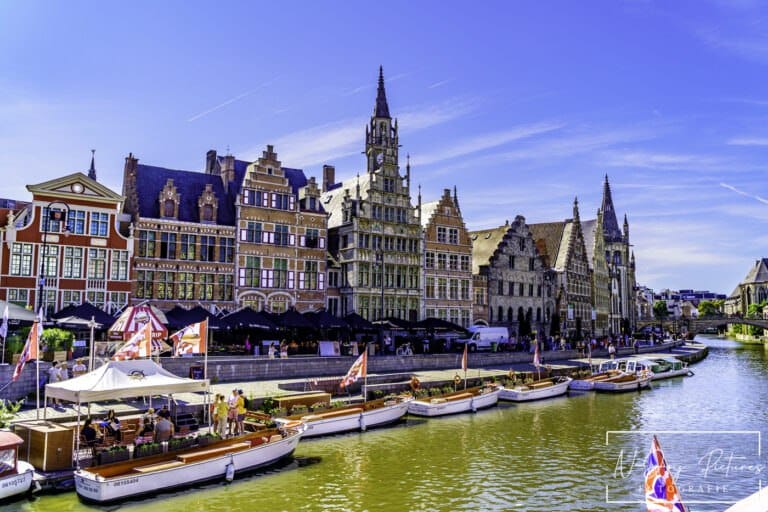 Schilderachtig Gent: Korenlei en Graslei in detail. Zie hoe N-Joy Pictures deze prachtige plek vastlegt. Jouw project hier? Neem contact op!